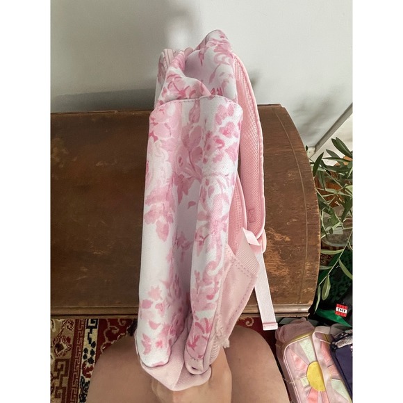 LoveShackFancy Pink Damask Backpack Pottery Barn Teen NWOT Mono Removed XL - Picture 5 of 6